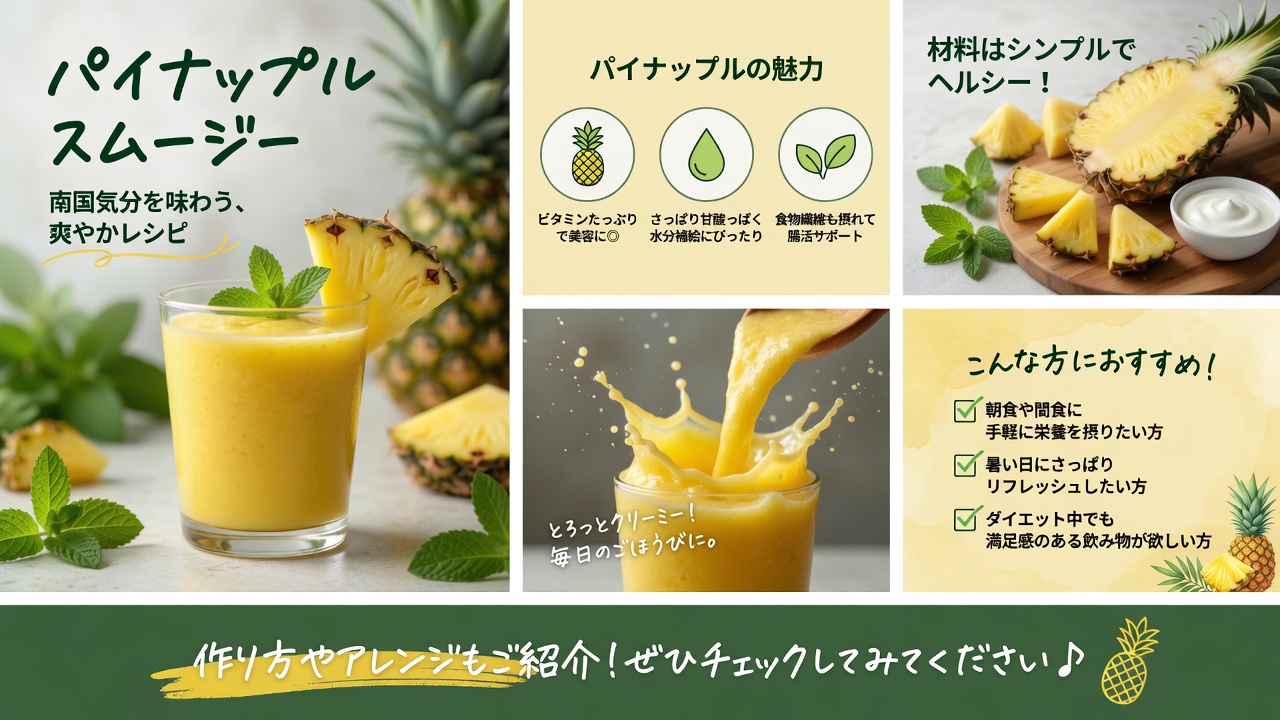 パイナップルスムージー記事の写真 3